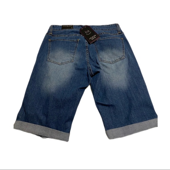 FASHION NOVA Bermuda Distressed Shorts - Picture 2 of 6